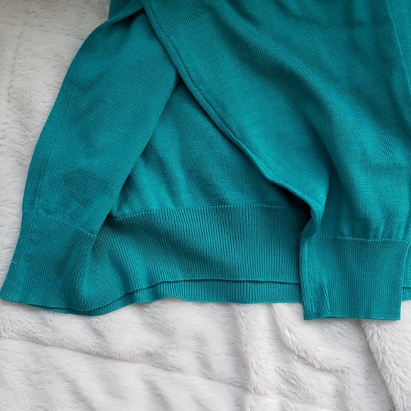 Host Pick 🥂 Vintage Valentino Uomo Teal Sweater - Picture 9 of 9
